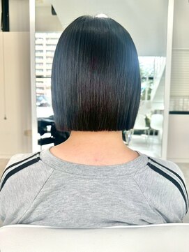 ジュベ 別府店(juve.) 別府ショートボブ顔まわりレイヤーカット髪質改善カラー