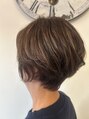 ヘアーアトリエルキナ(hair atelier LUCINA)&nbsp;ショートレイヤー古河/古河市/ショート/白髪ぼかし/ハイライト