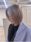 ミルクティーベージュ/くびれショート/ショートボブ