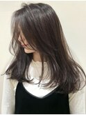 セミロング/大人レイヤースタイル/くせ毛多毛/デジタルパーマ