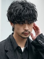 フィフス 大分(fifth)&nbsp;大分シャドウパーマメンズカットラウンドマッシュツーブロック
