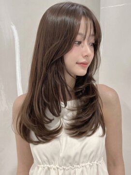 カバーヘア ブリス 大宮西口(COVER HAIR bliss) 秋カラーブリーチなし韓国風ロングレイヤーハッシュカットp大宮