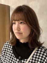 キリ 逗子(kiri)&nbsp;逗子葉山ハッシュカットハッシュボブ外ハネシースルーバングm200