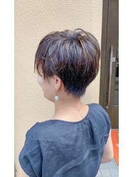 倉科カナ風ハイライトショート L ウィル ボッサ 御茶ノ水 神保町 Will Bossa のヘアカタログ ホットペッパービューティー