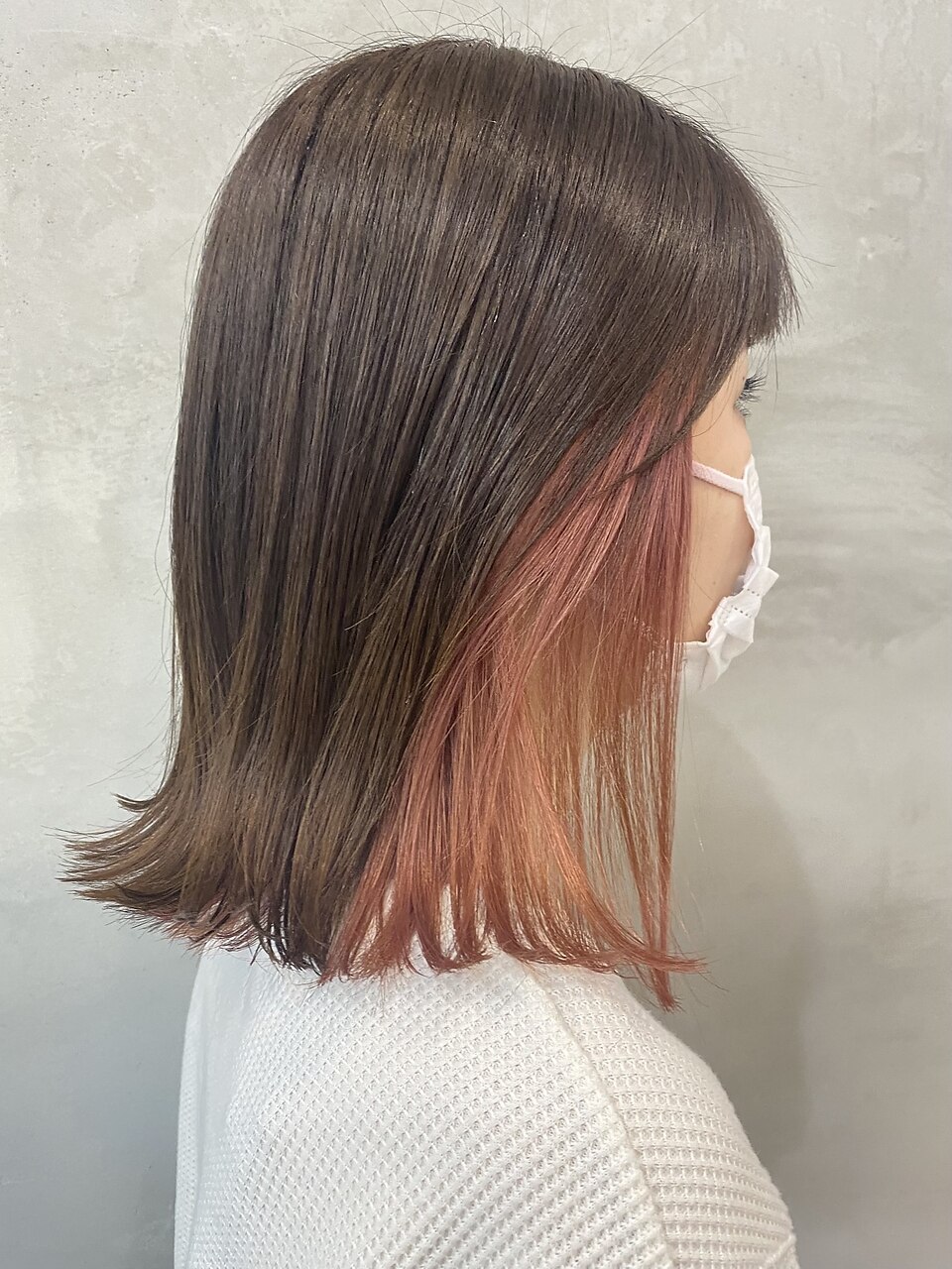 インナーカラー×サーモンピンク (OIKAWA)：L122215552｜ペスカ