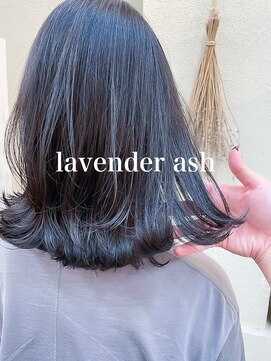 ミシェリー(misherry) 小顔くびれヘア外ハネメルティカラー髪質改善ダークラベンダー