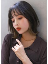 ロゼ 宝塚(Rose)&nbsp;【ROSE】インナーカラー＿透けバング＿ボブ712