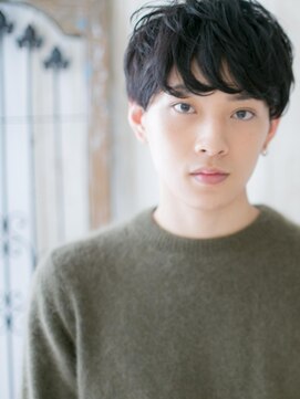 モッズヘアメン 札幌月寒店(mod's hair men) ナチュラルな短髪パーマ刈り上げラウンドマッシュg札幌月寒