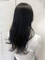 ロンドプランタン 恵比寿(Lond Printemps) ロングレイヤーヘアのくびれ巻き　ブラックカラー