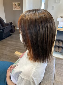 ベル ヘアアンドヘッドスパ(Belle Hair&Head spa) 切りっぱなしボブ×フェイスフレーミング