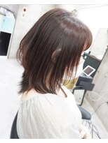 ヘアテリア リュウ 大塚(hair teria ryu) ミディアムウルフ×レッドバイオレット