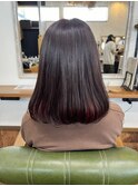 ピンクブラウン×インナーカラー 弘前/ブリーチ/インナーカラー