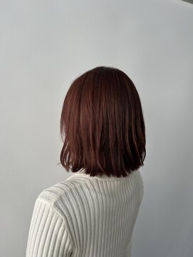 シェリッシュ ノース(Sheriche North) 重めボブ×ピンクブラウン