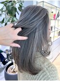 白髪を活かしグレージュカラー 白髪ぼかし 40代50代60代