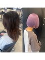 シェイト(ciate)&nbsp;暗染め履歴からのハイトーン［ブリーチ/ダブルカラー/髪質改善］