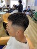 ショートスタイルの方限定！フェード+アイロンパーマ+シェービング￥8500