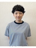 オン眉マッシュパーマ