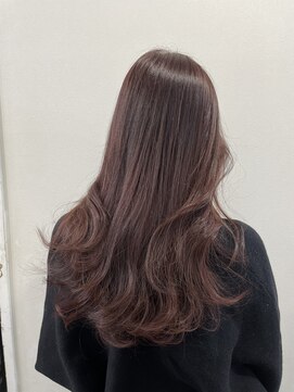 シエル フクオカ(CIEL FUKUOKA) ロングレイヤー暖色レッドブラウン