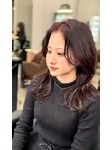 くびれミディアム　似合わせ　似合わせカット　レイヤーカット