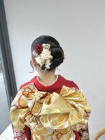 ヘアー アイス 御器所本店(HAIR ICI) 20代成人式卒業式向け♪透け感ナチュラルカラータイトアレンジ