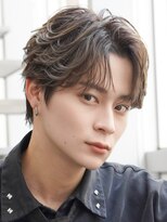 オーシャントーキョー シブヤジンナン(OCEAN TOKYO shibuya JINNAN) 韓国フェザーパーマメンズカットフェザーショートセンターパート