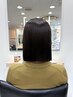 【yumi指名限定】切りっぱなしボブ髪質改善カラーカットトリートメント