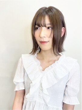 モリオ フロム ロンドン 成増店 【morio成増 セリザワ】フェイスレイヤーミディアムボブ