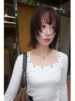 サマン(SAMAN) layer cut chocolate color