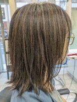 ヘアーデザインムーヴ(Hair design MOVE)&nbsp;白髪ぼかしハイライト　明るい白髪染め　40代　50代