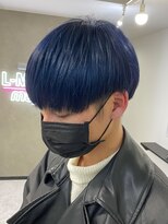 マッシュナチュラルカラーマッシュメンズヘアカラーツーブロック