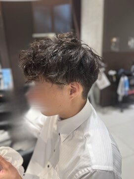 アヴァンスクロス あべのルシアス店(AVANCE. CROSS) メンズマッシュ×波巻きスパイラルパーマ