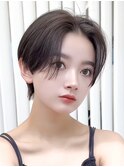 韓国風巻き　小顔ショート　ハンサムショート