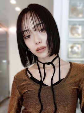 フォト 新宿(foto) ミディアム暗めカラーデザインカラーフェイスフレーミング新宿