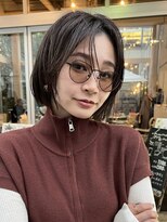 アミー 駒澤(Ammy komazawa)&nbsp;#切りっぱなしボブ #前下りボブ #透明感カラー #白髪染め