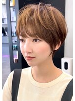 ブレス ヘアデザイン(BLESS hair design) 東静岡ショートボブくびれショートイルミナカラー顔周りレイヤー