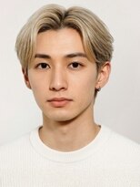 セプト 博多(SEPT.)&nbsp;ブリーチ ハイトーン センターパート ツーブロック ブロンド