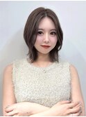 韓国ボブ/似合わせカット/グレージュ/Chihiro