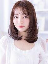 モッズヘア 越谷(mod's hair) リタッチカラーシャギー小顔ミディアムレイヤーA5越谷30代40代