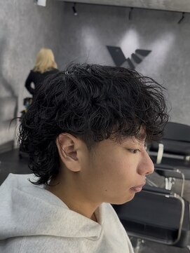 ゼノ 海老名(XENO) 波巻きスパイラルパーマ波巻きパーマメンズマッシュウルフカット