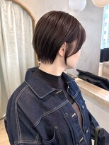 ロンドアジュール 横浜(Lond azur) ラテグレージュ顔周りレイヤーボブ韓国巻き結べるレイヤーカット