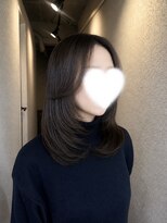 ヴィヒタ 川越 本川越(VIHTA.)&nbsp;ミディアムレイヤーカットブリーチなしグレージュカラー川越