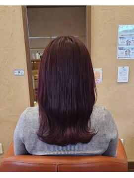シェロヘア(cielo HAIR) 深みカラー×ワインレッド