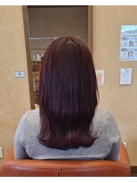 シェロヘア(cielo HAIR) 深みカラー×ワインレッド