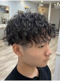 ツイスパ×ツーブロック