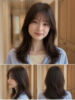 ユニット 蕨西口店(UNIT)&nbsp;セミロング20代30代ストレートレイヤー前髪なし前髪あり蕨駅