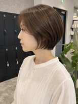ルプル バイ フェイス 磯子(L'pul by face) 丸みショートボブ×アッシュブラウン style by 田爪