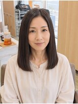 ヘアアトリエ ナイン(hair atelier nine)&nbsp;ダークパープル/ナチュラルショート/ミルクブラウン/夏/福島市