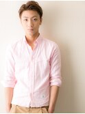 ≪mod's men≫ニュアンスパーマでセミウエット束感ショート！C