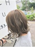 【ARCH 竹田】ミルクティーベージュ極細ハイライト