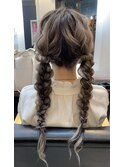 ツインテール編みおろし